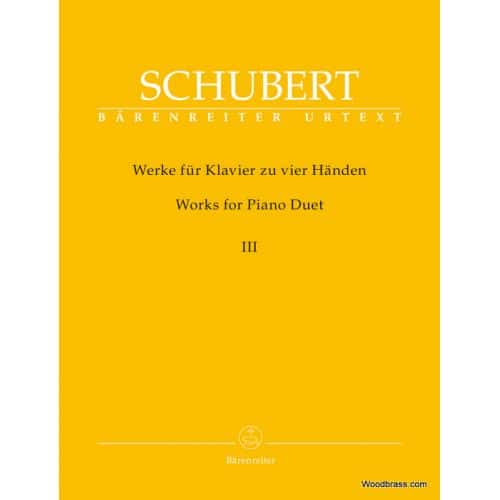 SCHUBERT F. - WORKS FOR PIANO DUETS VOL.3