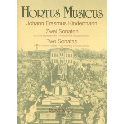 KINDERMANN JOHANN ERASMUS - 2 SONATES - VIOLON & BASSE CONTINUE