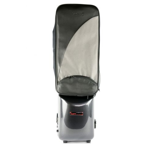BAM Étui Clarinette Basse Ut Hightech + Étui 2 Clarinettes Sib/La - Noir Carbone