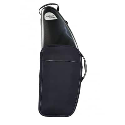 HIGHTECH TENOR SAXOPHONE CASE WITH POCKET - BLACK CARBON LOOK