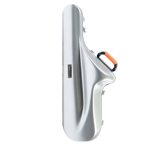 BAM LA DEFENSE CABINE TENOR SAXOPHONE CASE - BRUSHED ALUMINUM