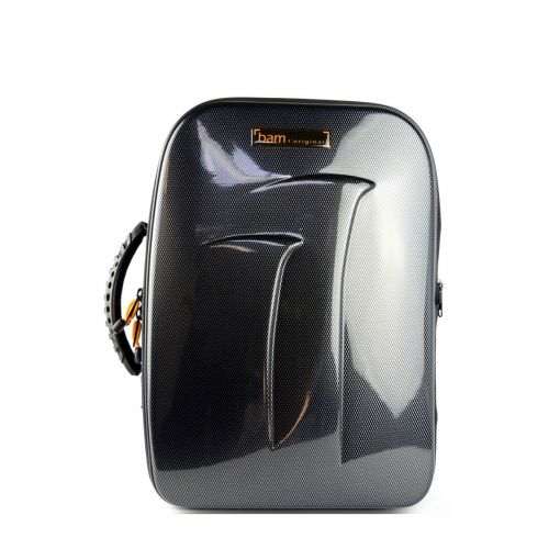 BAM NEW TREKKING 1 BB CLARINET & MUSIC STAND CASE - BLACK CARBON LOOK