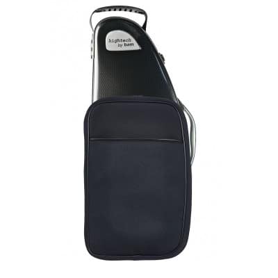 HIGHTECH ALTO SAXOPHONE CASE WITH POCKET - BLACK CARBON LOOK