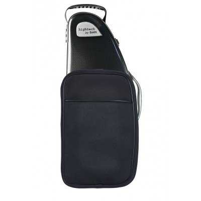 BAM HIGHTECH ALTO SAXOPHONE CASE WITH POCKET - BLACK CARBON LOOK