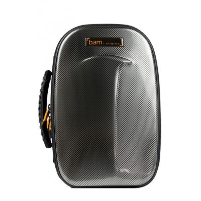 BAM NEW TREKKING 1 BB CLARINET CASE - SILVER CARBON LOOK