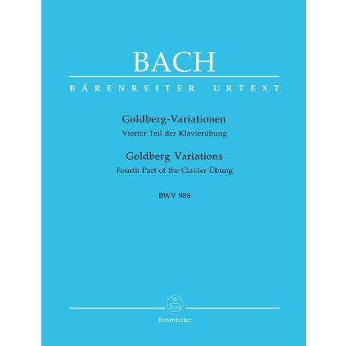 BARENREITER Bach J.S - Variations Goldberg BWV 988 - Piano