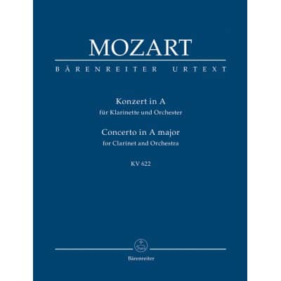 BARENREITER MOZART W.A. - CONCERTO FOR CLARTINET KV 622 - SCORE