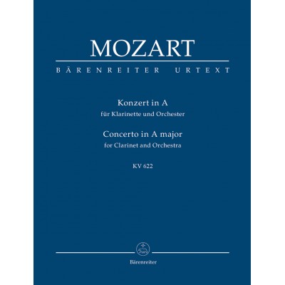 BARENREITER MOZART W.A. - CONCERTO FOR CLARTINET KV 622 - SCORE