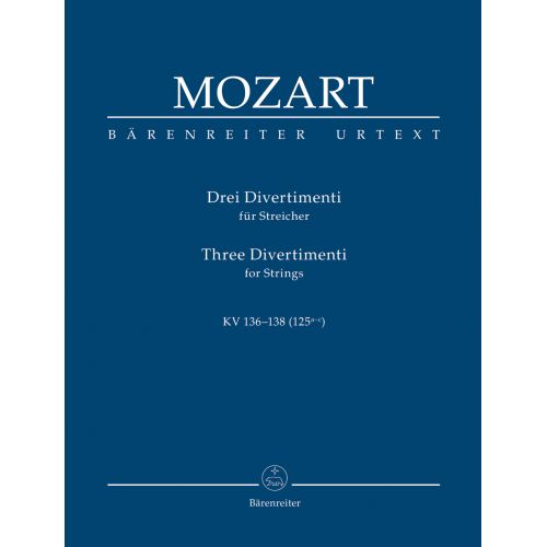  Mozart W. A. - Drei Divertimenti Für Streichquartett Oder Streichorchester - Conducteur De Poche 