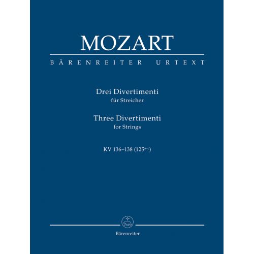 MOZART W. A. - DREI DIVERTIMENTI FÜR STREICHQUARTETT ODER STREICHORCHESTER - CONDUCTEUR DE POCHE 