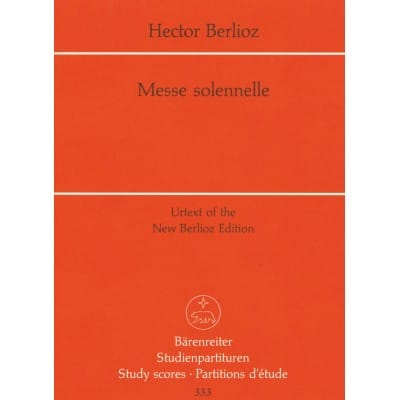 BERLIOZ HECTOR - MESSE SOLENNELLE - CONDUCTEUR