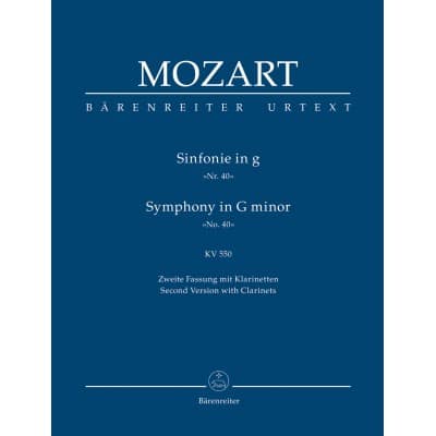 BARENREITER MOZART W.A. - SINFONIE N°40 G-MOLL KV 550 (ZWEITE FASSUNG MIT KLARINETTE) - CONDUCTEUR DE POCHE