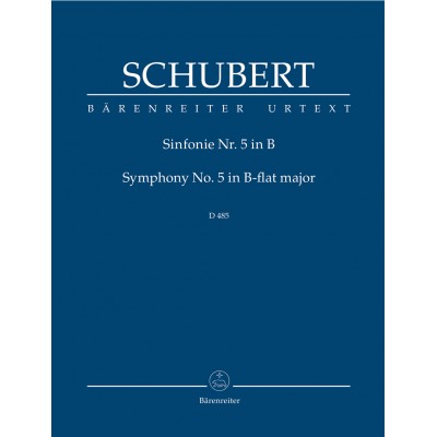 SCHUBERT FRANZ - SYMPHONY N°5 D 485 - SCORE