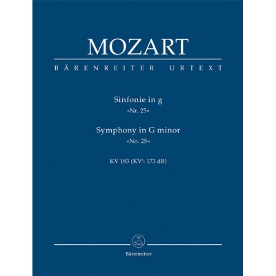 BARENREITER MOZART W.A. - SYMPHONY N°25 G MINOR KV 183 - SCORE