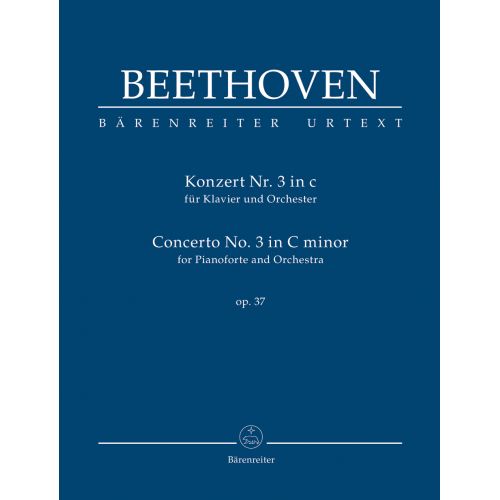 BEETHOVEN - CONCERTO No.3 C minor op. 37 FOR PIANO & ORCHESTRA - SCORE 