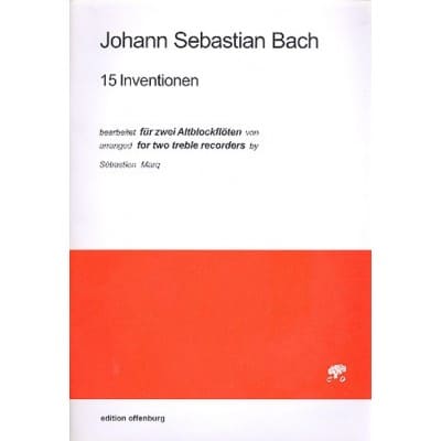 BACH J. S. - 15 INVENTIONEN - 2 FLUTES A BEC ALTO