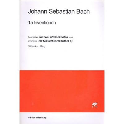 OFFENBURG BACH J. S. - 15 INVENTIONEN - 2 FLÛTES A BEC ALTO