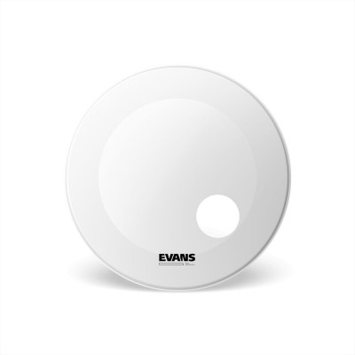 BD22RGCW EQ3 RESONANT WHITE COATED BASS DRUM HEAD 22 INCH