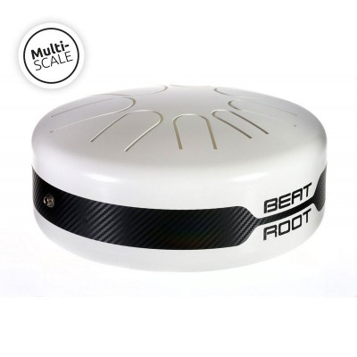 BEAT ROOT Tongue Drum Electro-acoustique Multi Gamme Blanc