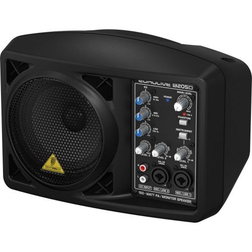 Behringer B205d Enceinte Amplifiee 5,25 pouces 125w Rms Pour Facade Retour 