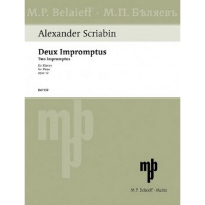 SKRJABIN A. - DEUX IMPROMPTUS OP.12 - PIANO 