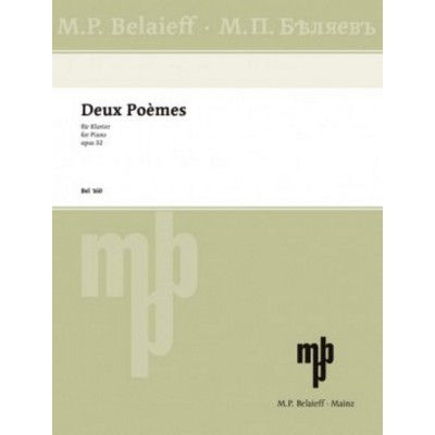 BELAIEFF SKRJABIN A. - DEUX POEMES OP.32 - PIANO 