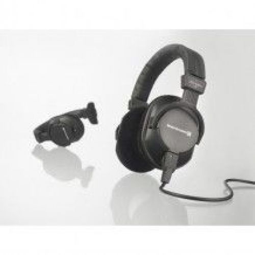 BEYERDYNAMIC DT250 -250 HEADSET 250 OHM STUDIO CLOSED MINI SPIRAL CABLE JACK + ADAPT . JACK