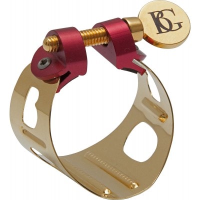 LDS0 - LIGATURE SAXOFOON SOPRANO DUO GOLD DORADA