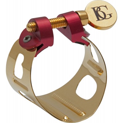BG FRANCE LDS0 - LIGATURE SAXOFOON SOPRANO DUO GOLD DORADA