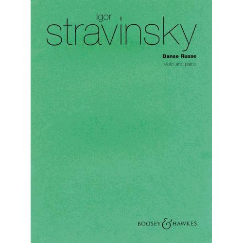 STRAVINSKY IGOR - DANSE RUSSE - VIOLIN AND PIANO