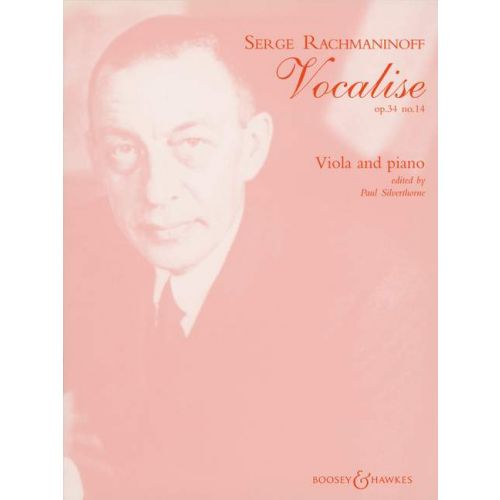 BOOSEY & HAWKES RACHMANINOFF SERGEI WASSILJEWITSCH - VOCALISE OP. 34/14 - VIOLA AND PIANO