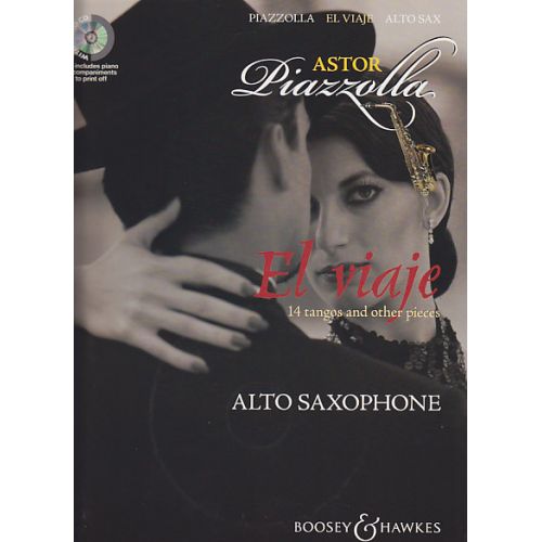 PIAZZOLLA ASTOR - EL VIAJE + CD - SAXOPHONE, PIANO