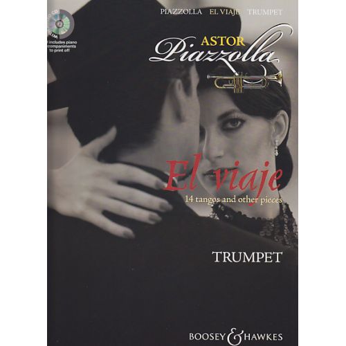  Piazzolla Astor - El Viaje + Cd - Trompette, Piano