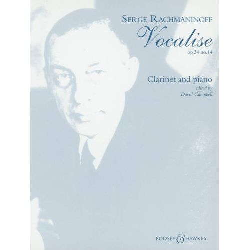 BOOSEY & HAWKES RACHMANINOFF S. - VOCALISE OP. 34/14 - CLARINET AND PIANO