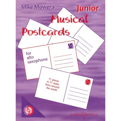  Mower Mike - Junior Musical Postcards + Cd - Alto Saxophone