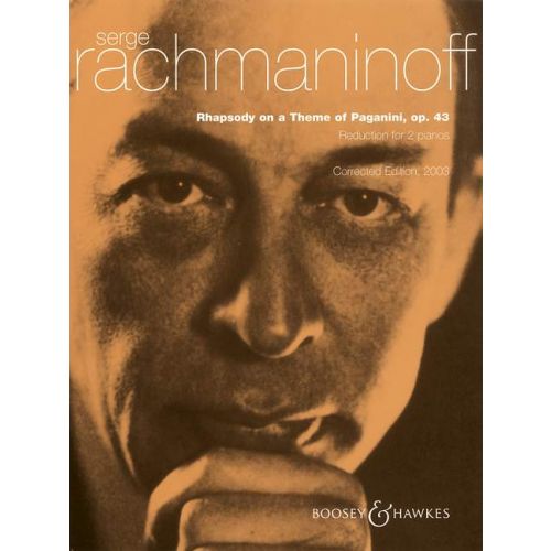 RACHMANINOV S. - RHAPSODY ON A THEME OF PAGANINI OP 43 - PIANO AND ORCHESTRA