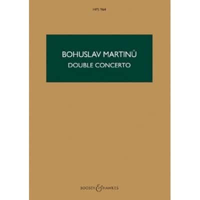 MARTINU BOHUSLAV - DOUBLE CONCERTO - SCORE