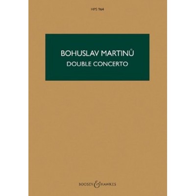 MARTINU BOHUSLAV - DOUBLE CONCERTO - SCORE