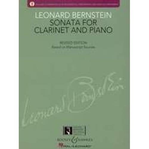 BERNSTEIN LEONARD - SONATA FOR CLARINET AND PIANO - REVISED EDITION + CD