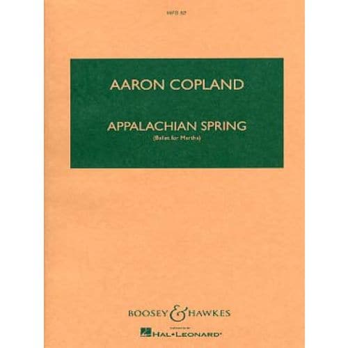  Copland Aaron - Appalachian Spring (ballet For Martha) - Orchestre - Conducteur Poche - Baccalaureat