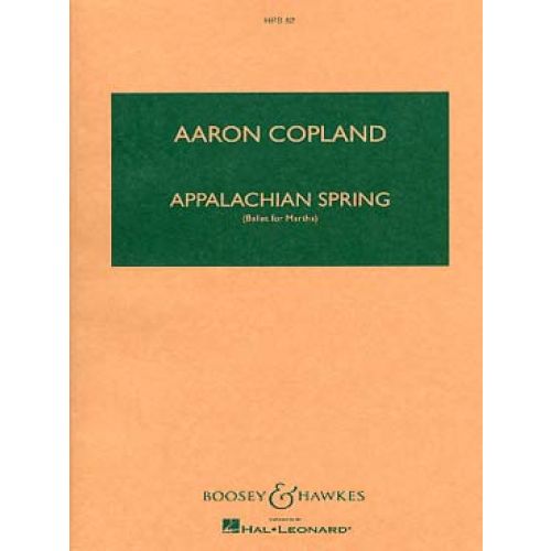 COPLAND AARON - APPALACHIAN SPRING (BALLET FOR MARTHA) - ORCHESTRE - CONDUCTEUR POCHE