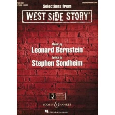 BERNSTEIN LEONARD - SELECTIONS FROM WEST SIDE STORY - PIANO 4 MAINS