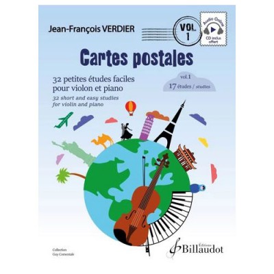 VERDIER J.F. - CARTES POSTALES VIOLON VOL. 1