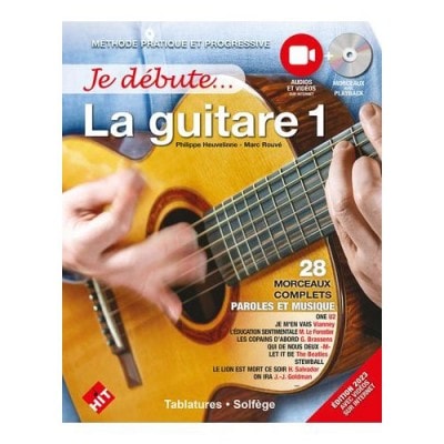 HIT DIFFUSION HEUVELINNE P. - JE DÉBUTE LA GUITARE (CD + AUDIOS/VIDEOS EN LIGNE)