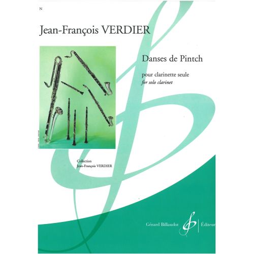 VERDIER J.F. - DANSES DE PINTCH - CLARINETTE SIB SEULE
