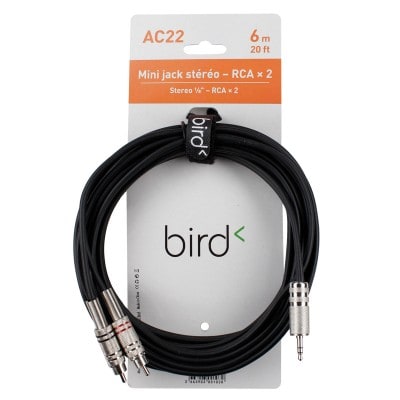 AC22 - MINIKLINKE / 2 RCA MALE - 6M