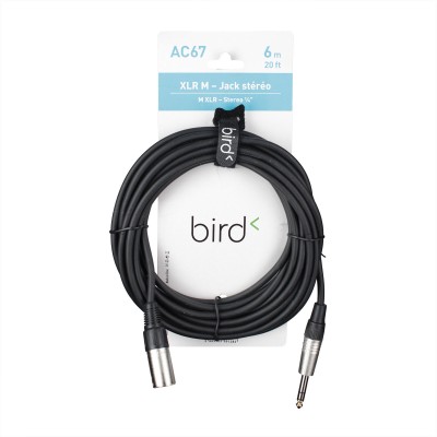 EAGLETONE AC67 - XLR MALE / JACK STEREO - 6M