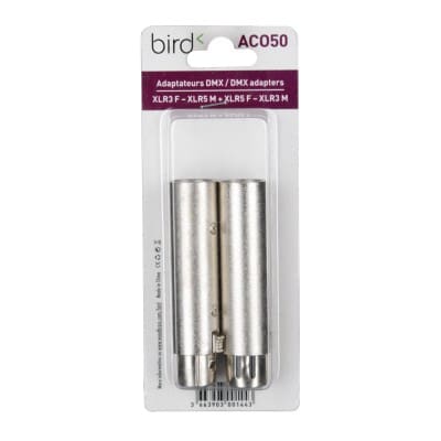 ACO50 - DMX ADAPTERS F XLR3 - M XLR5 / F XLR5 - M XLR3