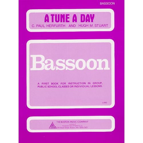 A TUNE A DAY FOR BASSOON BOOK ONE - BASSOON
