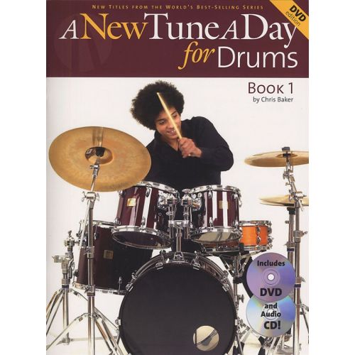 A NEW TUNE A DAY FOR DRUMS BOOK ONE + CD/DVD - BOOK 1 - DRUMS